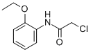structure of CAS# 21118-77-4, 2-Chloro-N-(2-Ethoxyphenyl)Acetamide;2-Chloro-N-(2-Ethoxyphenyl)Ethanamide;St5183780;Nsc8289