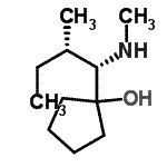 CAS 登录号：211437-98-8， 1-[(1S,2S)-2-甲基-1-(甲基氨基)丁基]环戊醇