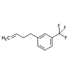 structure of CAS# 21172-36-1, 1-(3-Buten-1-Yl)-3-(Trifluoromethyl)Benzene;4-[(3-Trifluoromethyl)phenyl]-1-butene;MFCD09801108
