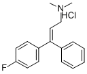 CAS 登录号：21175-67-7， 1-(4-氟苯基)-1-苯基-3-二甲基氨基丙-1-烯盐酸盐
