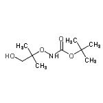 structure of CAS# 211812-04-3, 2-Methyl-2-Propanyl [(1-Hydroxy-2-Methyl-2-Propanyl)Oxy]Carbamate;CARBAMIC <wbr>ACID, (2-<wbr>HYDROXY-1<wbr>,1-DIMETH<wbr>YLETHOXY)<wbr>-, 1,1-DI<wbr>METHYLETH<wbr>YL ESTER;tert-butyl (1-hydroxy-2-methylpropan-2-yl)oxycarbamate