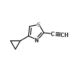 CAS#: 211940-15-7， 4-Cyclopropyl-2-Ethynyl-1,3-Thiazole