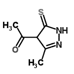CAS#: 211988-12-4， 1-(3-Methyl-5-Thioxo-4,5-Dihydro-1H-Pyrazol-4-Yl)Ethanone