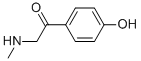 structure of CAS# 21213-89-8, 1-(4-Hydroxyphenyl)-2-(Methylamino)Ethan-1-One;1-(4-Hydroxyphenyl)-2-Methylamino-Ethanone;Zero/006246;4-Hydroxy-Alpha-Methylaminoacetophenone