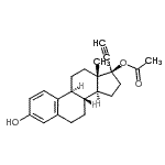 CAS#: 21221-29-4， (17beta)-17-Ethynyl-3-Hydroxyestra-1,3,5(10)-Trien-17-Yl Acetate