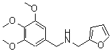 结构式 CAS# 212392-89-7, 1-(2-呋喃基)-N-(3,4,5-三甲氧基苄基)甲胺