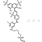CAS#: 212652-59-0， Trisodium 3-Amino-4-[4-[[4-Fluoro-6-[2-(2-Vinylsulfonylethoxy)Ethylamino]-1,3,5-Triazin-2-Yl]Amino]-2-Sulfonato-Phenyl]Azo-5-Hydroxy-Naphthalene-2,7-Disulfonate