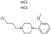 structure of CAS# 21279-77-6, 1-(3-Chloropropyl)-4-(2-Methoxyphenyl)-Piperazine;1-(3-Chloro-Propyl)-4-(2-Methoxy-Phenyl)-Piperazine;Fs011302;Piperazine, 1-(3-Chloropropyl)-4-(2-Methoxyphenyl)-