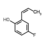CAS#: 212909-78-9， 4-Fluoro-2-[(1Z)-1-Propen-1-Yl]Phenol