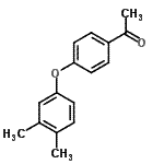 结构式 CAS# 213014-13-2, 1-[4-(3,4-二甲基苯氧基)苯基]乙酮