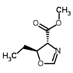 CAS 登录号：213321-55-2， 甲基(4R,5S)-5-乙基-4,5-二氢-1,3-恶唑-4-羧酸酯