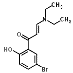 结构式 CAS# 213690-00-7, (2E)-1-(5-溴-2-羟基苯基)-3-(二乙基氨基)-2-丙烯-1-酮