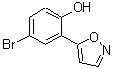 结构式 CAS# 213690-27-8, 4-溴-2-(1,2-恶唑-5-基)苯酚