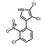 CAS#: 21390-86-3， 2,3-Dichloro-4-(3-Chloro-2-Nitrophenyl)-1H-Pyrrole