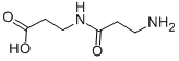 structure of CAS# 2140-53-6, N-beta-Alanyl-beta-Alanine;3-[(3-Amino-1-Oxopropyl)Amino]Propanoic Acid;3-(3-Aminopropanoylamino)Propionic Acid;Beta-Ala-Beta-Ala