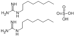 structure of CAS# 21409-35-8, 1-Octylguanidine Hemisulfate;(Azaniumylcarbonimidoyl)-Octyl-Ammonium Sulfate;(Ammonio-Iminomethyl)-Octylammonium Sulfate;(Ammoniocarbonimidoyl)-Octyl-Ammonium Sulfate