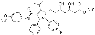 CAS#: 214217-88-6， Disodium (3R,5R)-7-{2-(4-Fluorophenyl)-5-Isopropyl-4-[(4-Oxidophenyl)Carbamoyl]-3-Phenyl-1H-Pyrrol-1-Yl}-3,5-Dihydroxyheptanoate
