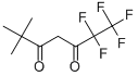 structure of CAS# 2145-68-8, 1,1,1,2,2-Pentafluoro-6,6-Dimethyl-3,5-Heptanedione;1,1,1,2,2-Pentafluoro-6,6-Dimethyl-Heptane-3,5-Dione