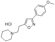 CAS#: 2148-73-4， 1-[2-[3-(4-Methoxyphenyl)-1,2-Oxazol-5-Yl]Ethyl]Piperidin-1-Ium Chloride