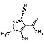 CAS#: 214892-89-4， 4-Acetyl-5-Hydroxy-1-Methyl-1H-Pyrazole-3-Carbonitrile