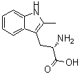 structure of CAS# 21495-41-0, 2-Methyltryptophan;2-amino-3-(2-methyl-1H-indol-3-yl)propanoic acid;2-METHYL-DL-TRYPTOPHAN;M-4975