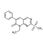 CAS#: 214983-22-9， 8-Ethyl-2-(Methylsulfonyl)-6-Phenylpyrido[2,3-d]Pyrimidin-7(8H)-One
