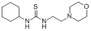 structure of CAS# 21545-54-0, 1-Cyclohexyl-3-(2-Morpholinoethyl)Thiourea;1-Cyclohexyl-3-(2-Morpholinoethyl)Thiourea;Smr000433665;1-Cyclohexyl-3-(2-Morpholinoethyl)-2-Thiourea