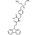 structure of CAS# 215600-05-8, 4-[(Diethoxyphosphoryl)Methyl]-N-[(9H-Fluoren-9-Ylmethoxy)Carbonyl]-D-Phenylalanine;Fmoc-4-diethylphosphomethyl-D-phenylalanine