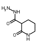 结构式 CAS# 215778-26-0, 2-氧代-3-哌啶甲酰肼
