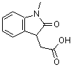 structure of CAS# 21591-75-3, (1-Methyl-2-Oxo-2,3-Dihydro-1H-Indol-3-Yl)Acetic Acid;(1-methyl-2-oxo-2,3-dihydro-1H-indol-3-yl)acetic acid;(1-Methyl-2-oxo-2,3-dihydro-1H-indol-3-yl)-acetic acid;2-(1-methyl-2-oxoindolin-3-yl)acetic acid
