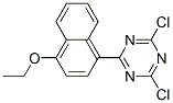 structure of CAS# 21614-17-5, 2,4-Dichloro-6-(4-Ethoxy-1-Naphthyl)-S-Triazine;2,4-Dichloro-6-(4-Ethoxy-1-Naphthyl)-1,3,5-Triazine;2,4-Dichloro-6-(4-Ethoxy-1-Naphthyl)-S-Triazine;1,3,5-Triazine, 2,4-Dichloro-6-(4-Ethoxy-1-Naphthalenyl)-