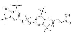 CAS#: 216167-82-7， 4-[4-[2-(4-Hydroxy-3,5-Ditert-Butyl-Phenyl)Sulfanylpropan-2-Ylsulfanyl]-2,6-Ditert-Butyl-Phenoxy]-4-Oxo-Butanoic Acid