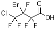 structure of CAS# 216393-99-6, 3-Bromo-4-Chloro-2,2,3,4,4-Pentafluorobutanoic Acid;3-Bromo-4-chloropentafluorobutyric acid;3-Bromo-4-chloropentafluorobutyric acid 97%
