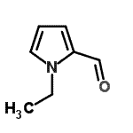 structure of CAS# 2167-14-8, 1-Ethyl-1H-Pyrrole-2-Carbaldehyde;1-ethyl-1H-pyrrole-2-carbaldehyde;1-Ethyl-1H-pyrrole-2-carbaldehyde #;1-Ethyl-1H-pyrrole-2-carboxaldehyde