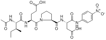 CAS#: 216757-29-8， (4S)-4-[[(2S,3S)-2-Acetamido-3-Methylpentanoyl]Amino]-5-[(2S)-2-[[(2S)-4-Hydroxy-1-[(4-Nitrophenyl)Amino]-1,4-Dioxobutan-2-Yl]Carbamoyl]Pyrrolidin-1-Yl]-5-Oxopentanoic Acid