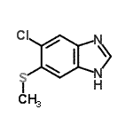 CAS#: 217951-69-4， 5-Chloro-6-(Methylsulfanyl)-1H-Benzimidazole
