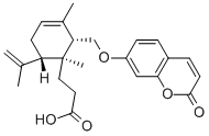 CAS#: 21800-49-7， 3-[(1S,2S,6S)-6-Isopropenyl-1,3-Dimethyl-2-(2-Oxo-2H-Chromen-7-Yloxymethyl)-Cyclohex-3-Enyl]-Propionic Acid