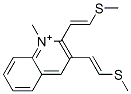 CAS#: 21804-67-1， 2-Bis(2-Methylthio)Vinyl-1-Methylquinolinium iodide
