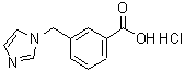 structure of CAS# 218131-32-9, 3-(1H-Imidazol-1-Ylmethyl)Benzoic Acid Hydrochloride (1:1);3-((1H-imidazol-1-yl)methyl)benzoic acid hydrochloride;3-(imidazolylmethyl)benzoic acid, chloride;3-Imidazol-1-ylmethyl-benzoic acid hydrochloride