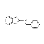 structure of CAS# 21816-82-0, N-Benzyl-1,3-Benzothiazol-2-Amine;2-(N-Benzylamino)benzothiazole;Benzothiazole, 2-(benzylamino)-;N-Benzyl-1,3-benzothiazol-2-amine #