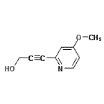 CAS#: 218594-30-0， 3-(4-Methoxy-2-Pyridinyl)-2-Propyn-1-Ol