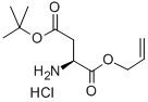 结构式 CAS# 218938-66-0, L-天冬氨酸 4-叔丁基 1-(2-丙烯基)酯盐酸盐