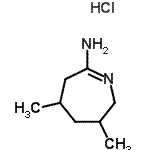 CAS#: 219477-62-0， 3,5-Dimethyl-3,4,5,6-Tetrahydro-2H-Azepin-7-Amine Hydrochloride (1:1)