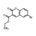 结构式 CAS# 2199-90-8, 乙基6-溴-2-氧代-2H-苯并吡喃-3-羧酸酯