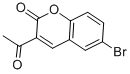 structure of CAS# 2199-93-1, 3-Acetyl-6-Bromo-2H-1-Benzopyran-2-One;3-Acetyl-6-Bromo-Chromen-2-One;3-Acetyl-6-Bromo-2-Chromenone;3-Acetyl-6-Bromo-Coumarin