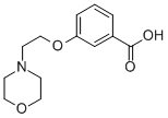 structure of CAS# 219935-32-7, 3-[2-(4-Morpholinyl)Ethoxy]-Benzoic Acid;3-(2-MORPHOLIN-4-YL-ETHOXY)-BENZOIC ACID