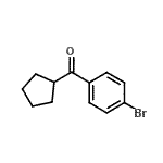 结构式 CAS# 2204-97-9, (4-溴苯基)(环戊基)甲酮