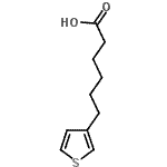 结构式 CAS# 22053-93-6, 6-(3-噻吩基)己酸