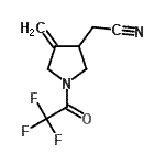 CAS#: 220951-48-4， [4-Methylene-1-(Trifluoroacetyl)-3-Pyrrolidinyl]Acetonitrile