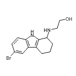 CAS#: 221028-13-3， 2-[(6-Bromo-2,3,4,9-Tetrahydro-1H-Carbazol-1-Yl)Amino]Ethanol